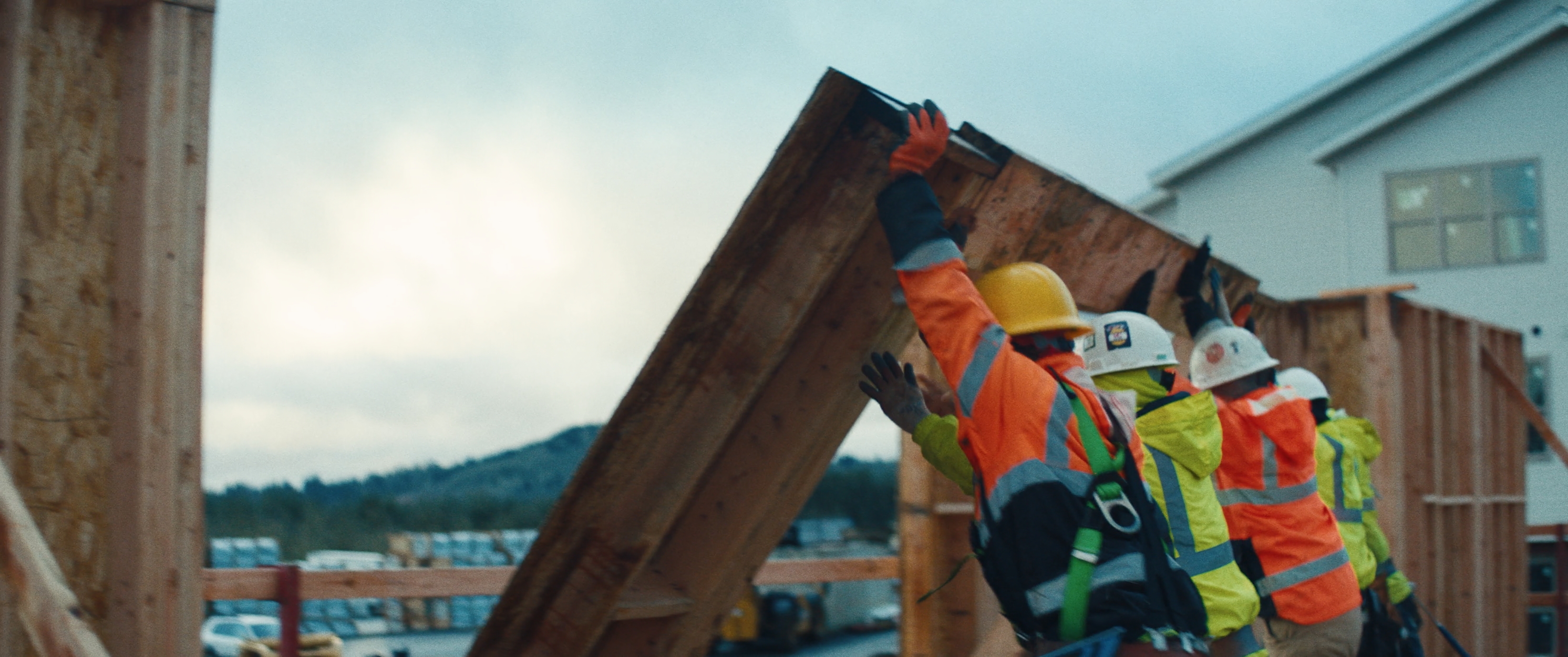 Équipe sur chantier